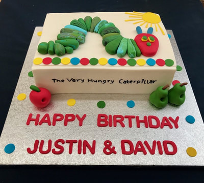 The very Hungry Caterpillar cake